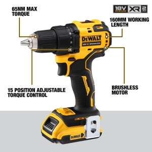 18V Дупчалка/одвртувач 2x2Ah Brushless TSTAK