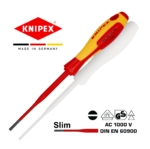 Одвртувач изолиран 1000V VDE тенок рамен 3,5мм 3 98 20 35 SL-1