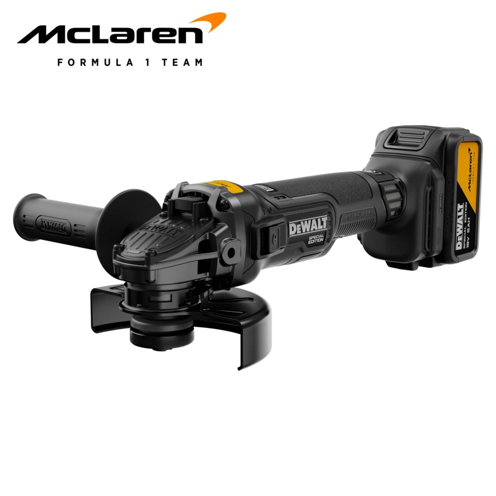 18V Аголна брусилка 125mm 2x5Ah McLaren F1 Special Edition