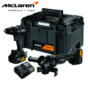 Почетна 72 18V Сет вибрациска дупчалка + аголна брусилка 2x5Ah McLaren F1 Special Edition