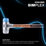 SIMPLEX чеканот со мека глава 40mm 10 3113.040-3