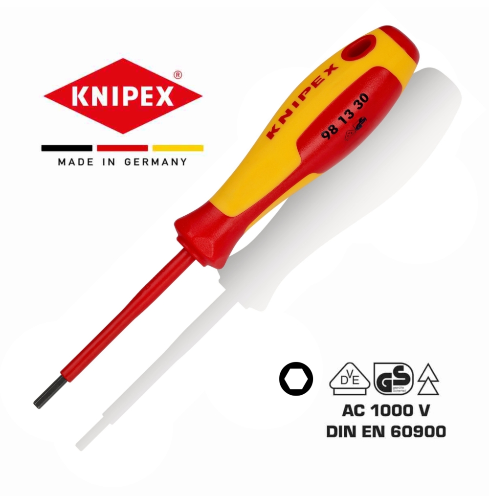 Изолиран Hex одвртувач 3.0 mm VDE